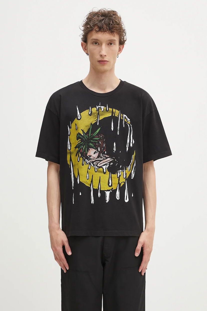 Tričko Sky High Farm Sky High Farm Eri Print T-Shirt Čierna | SHF07T032