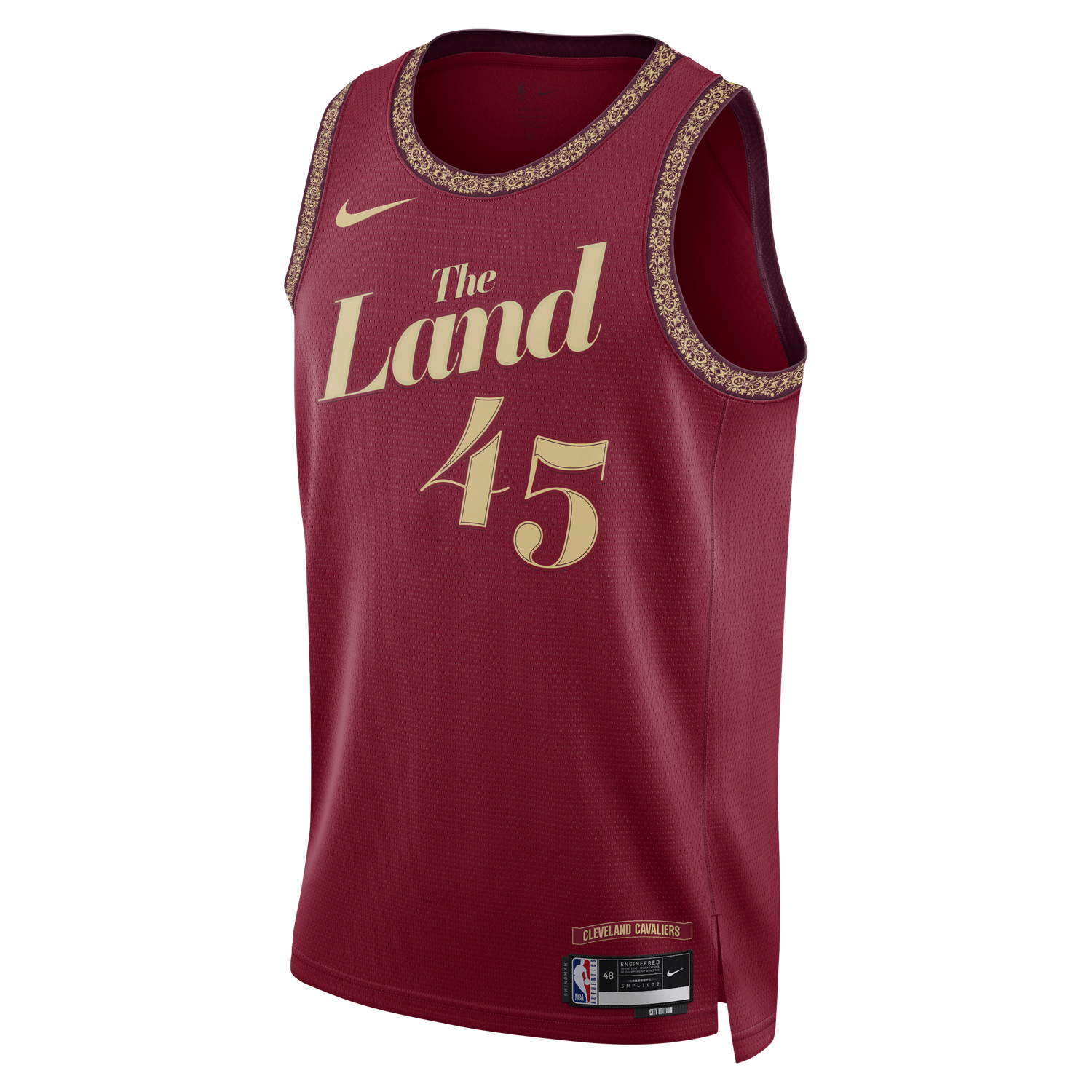 Dres Nike Dri-FIT NBA Swingman Donovan Mitchell Cleveland Cavaliers City Edition 2023/24 Jersey Vínová | DX8498-601, 0