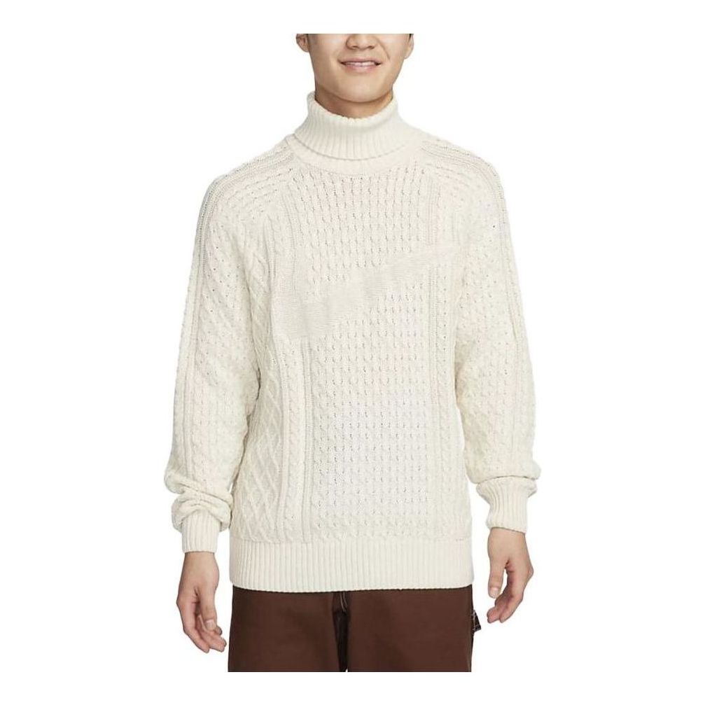 Sveter Nike Cable Knit Turtleneck Sweater Biela | FB7771-072, 0