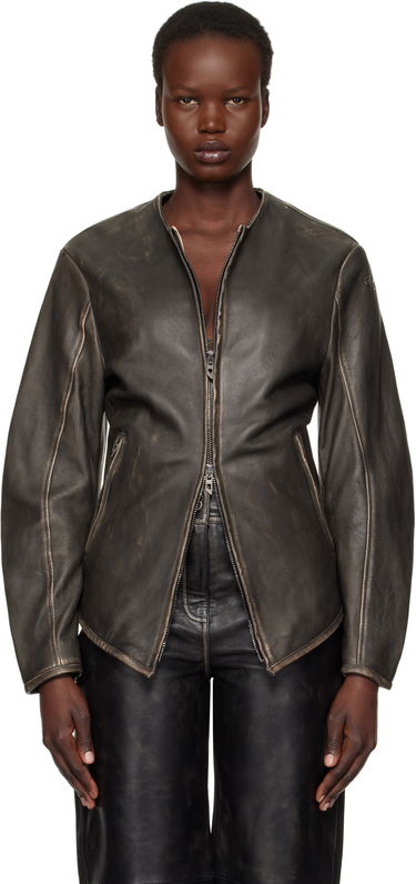 Bunda Diesel Leather Jacket Čierna | A15873 0EGBL, 0