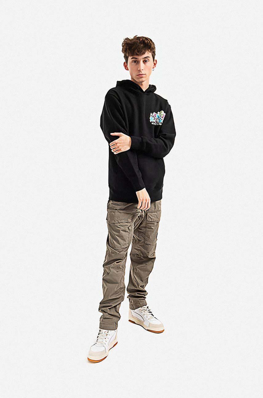 Mikina MARKET Sweatshirt With Print Čierna | 397000343, 1