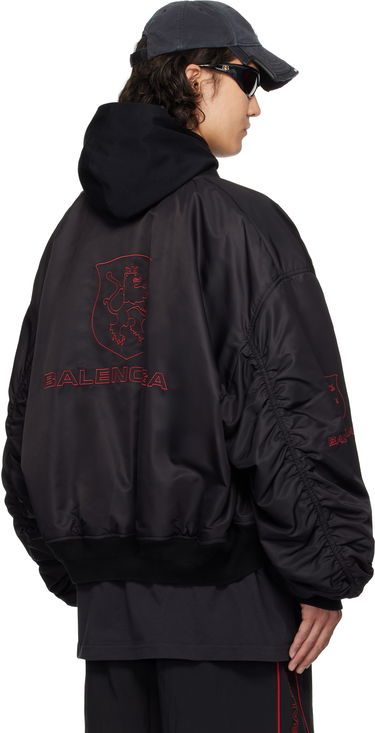 Bomber bunda Balenciaga Balenciaga Lion Club Varsity Bomber Jacket Čierna | 814123TRO51, 2