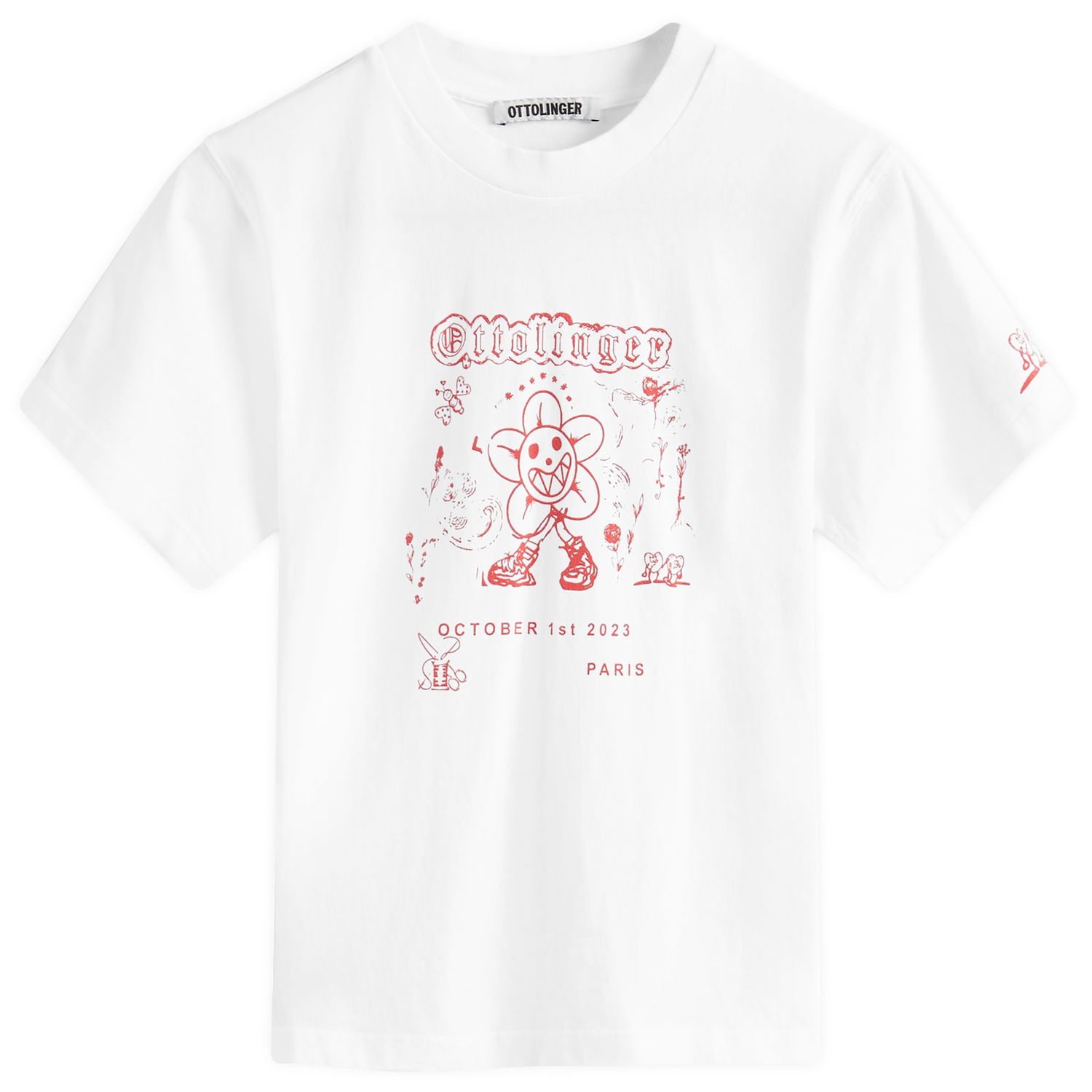 Tričko Ottolinger Ottolinger Shrunken T-Shirt, Size Large Biela | 1501415-WHITE, 0