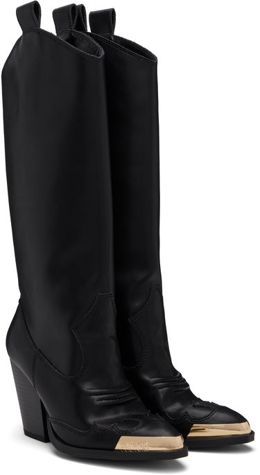 Tenisky a topánky Versace Versace Jeans Couture Logo Plaque Tall Boots Čierna | E79VA3S12_EZPB68, 3