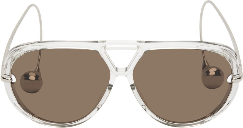 Slnečné okuliare Bottega Veneta Aviator Sunglasses Šedá | BV1273S-009