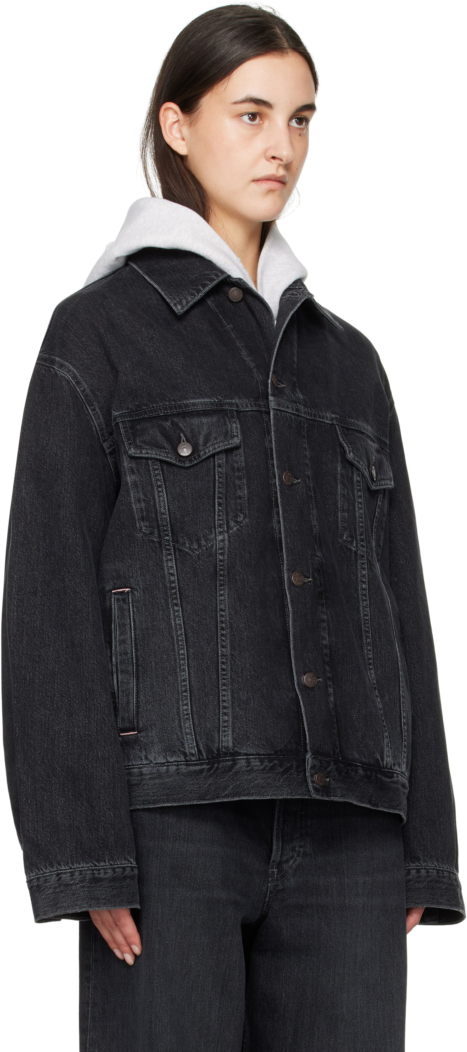 Black Oversized Denim Jacket