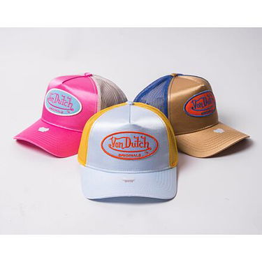Šiltovka Von Dutch Trucker Cary Satin Lt.Blue/Gold Žltá | VD7030412, 3