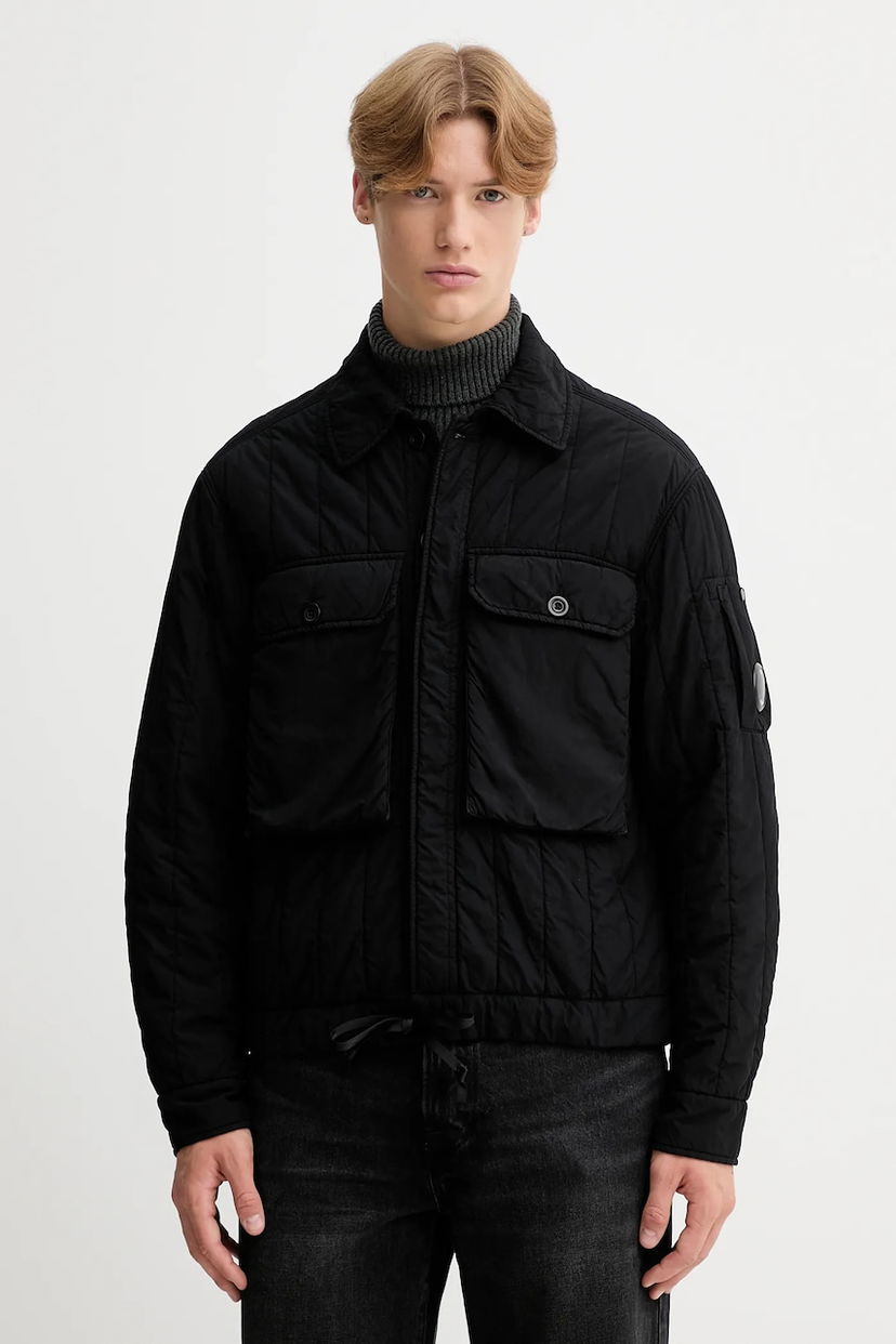 Bunda C.P. Company C.P. Company Quilted Overshirt Čierna | 19CMOW080A110437G