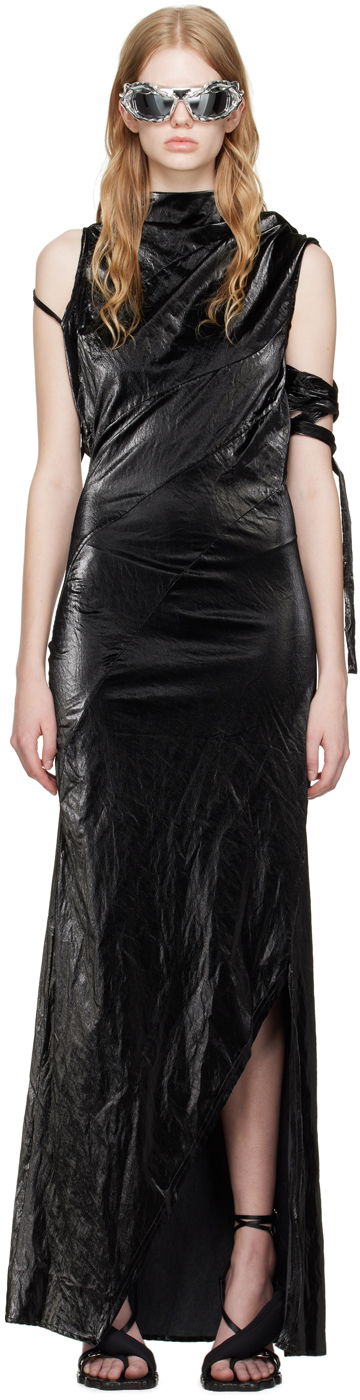 Šaty Ottolinger Ottolinger Draped Maxi Dress Čierna | 1101604, 0