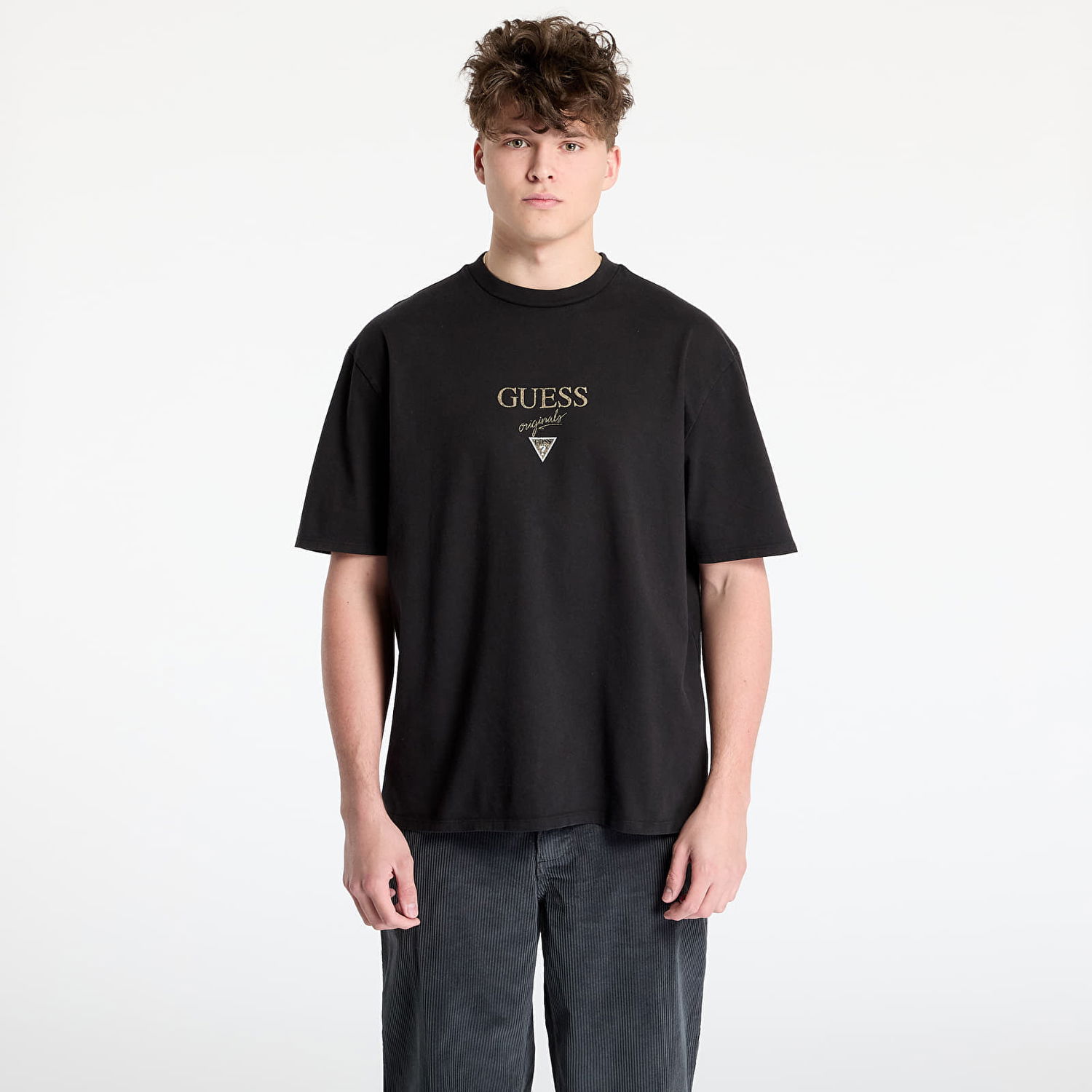 Tričko GUESS GUESS Originals Eco Printed Baker Logo T-Shirt Čierna | M5GI69K8FQ4-JTMU, 0