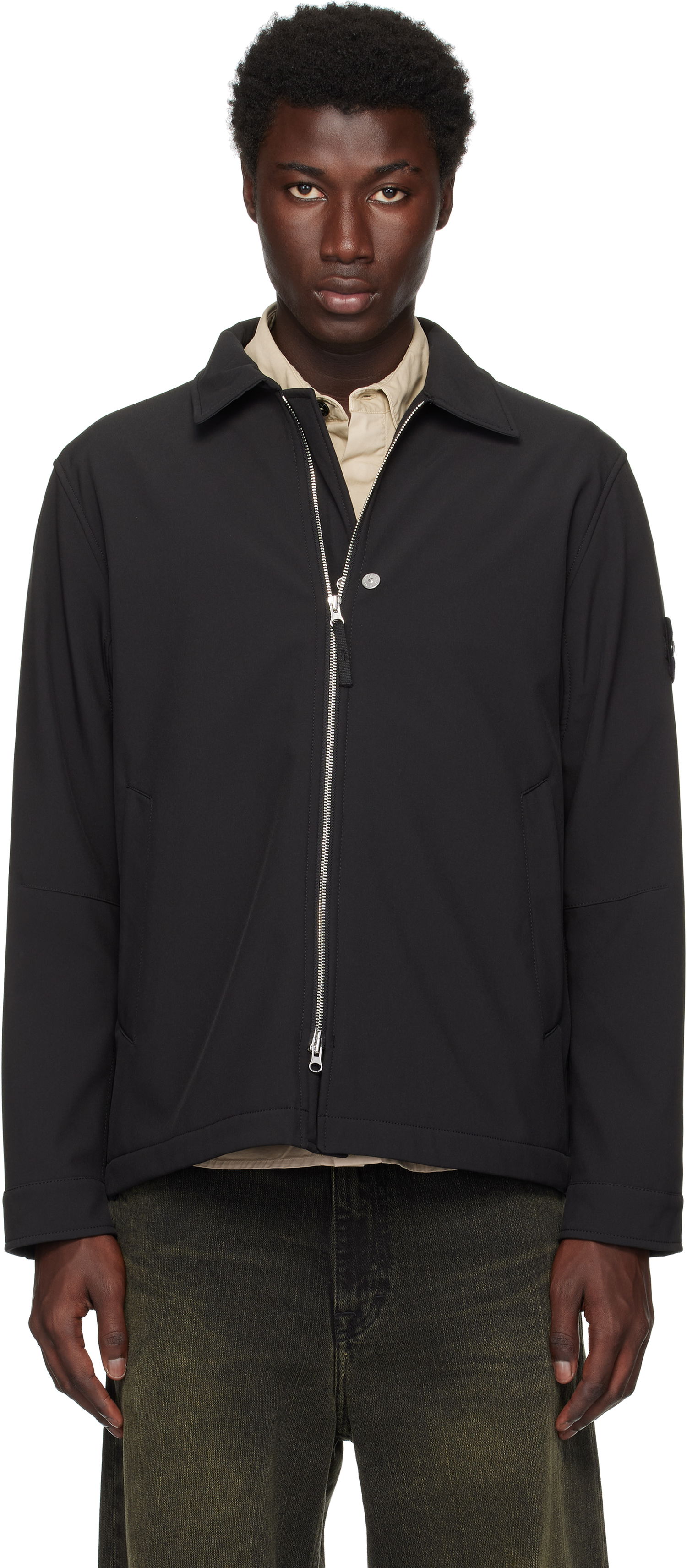 Bunda Stone Island Soft Shell Jacket Čierna | S15 Q100003 S0B22, 0