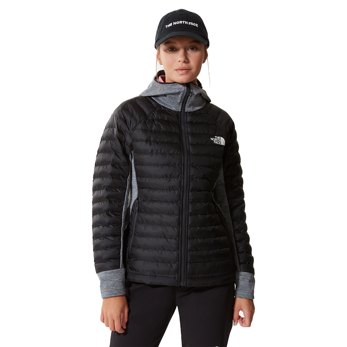 Prešívaná bunda The North Face AO Hybrid Hooded Insulated Jacket Čierna | NF0A5IFF43M1, 0