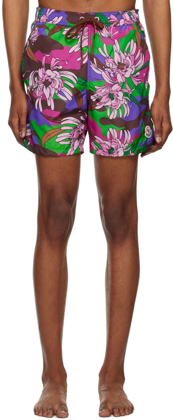 Plavky Moncler Printed Swim Fialová | I10912C00009596SQ, 0