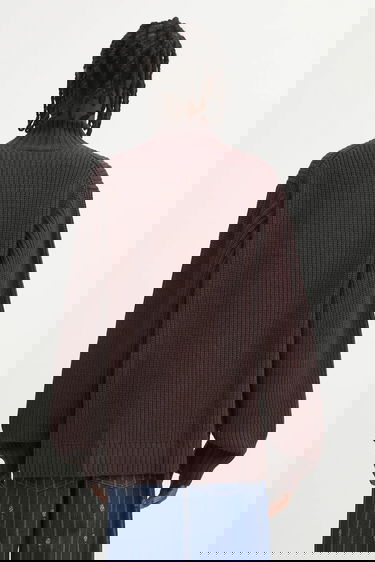 Sveter Carhartt WIP Detroit Half Zip Sweater Vínová | I035398.33HXX, 2