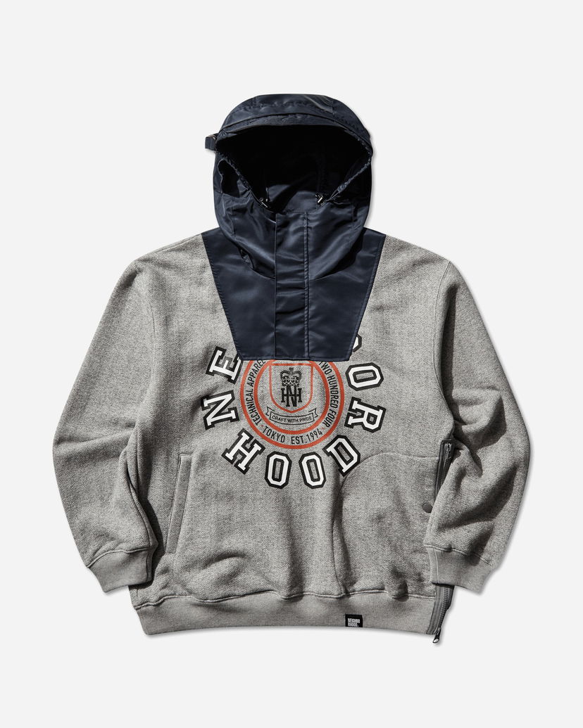 Mikina Neighborhood Combination Hoodie with Technical Apparel Crest Graphic Šedá | 252FPNH-CSM03 GRAY