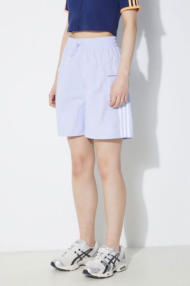 Šortky adidas Originals adidas Originals 3S Cargo High Waist Shorts Fialová | JH1075, 3