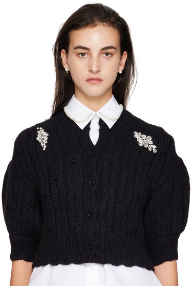 Náušnice Simone Rocha Simone Rocha Pearl & Crystal Dagger Stud Earrings Biela | ERG501 0913, 2