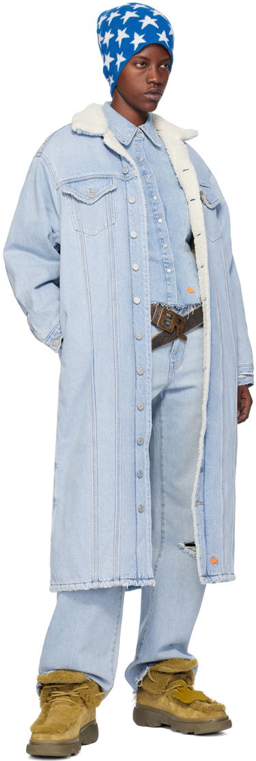 Košeľa ERL ERL Levi's Edition Short Sleeve Denim Shirt Modrá | ERL07B301, 3