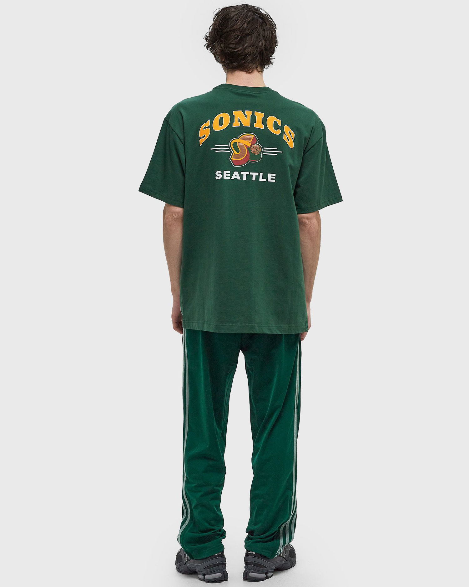 Tričko Mitchell & Ness Mitchell & Ness Seattle SuperSonics Vintage Logo Pocket T-Shirt Zelené | FC9252-SSUBUGN, 1