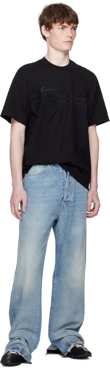 Tričko FERRAGAMO Ferragamo Signature Crew Neck T-Shirt Čierna | 786885, 3