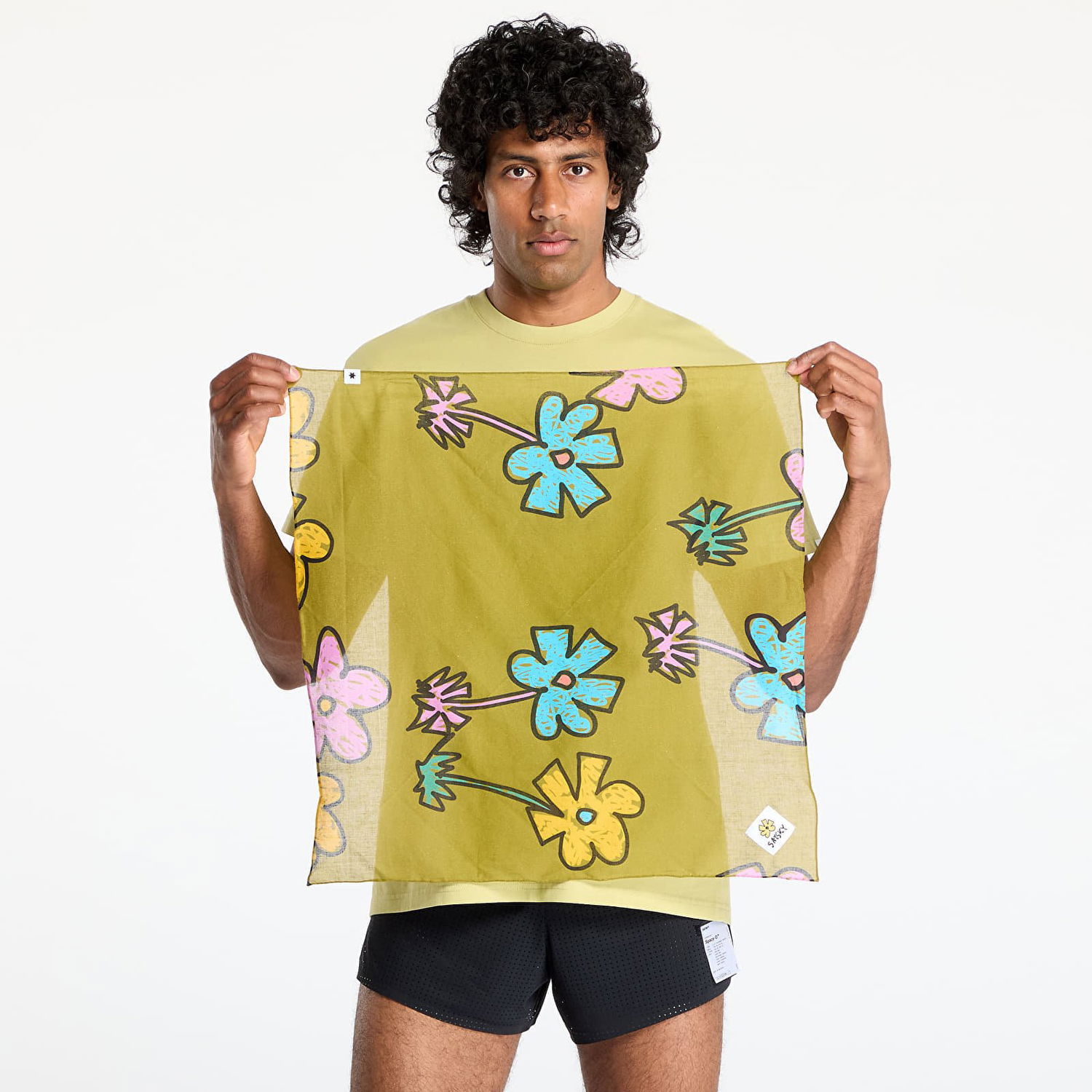 Šál Saysky SAYSKY Floral Print Bandana Zelené | LUASC03C1017, 0