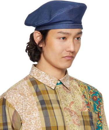 Baretka Engineered Garments Engineered Garments Denim Beret Modrá | 25S1H005, 1
