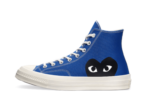 Tenisky a topánky Converse Comme des Garçons PLAY x Chuck Taylor All-Star 70s Hi Modrá | 168300C