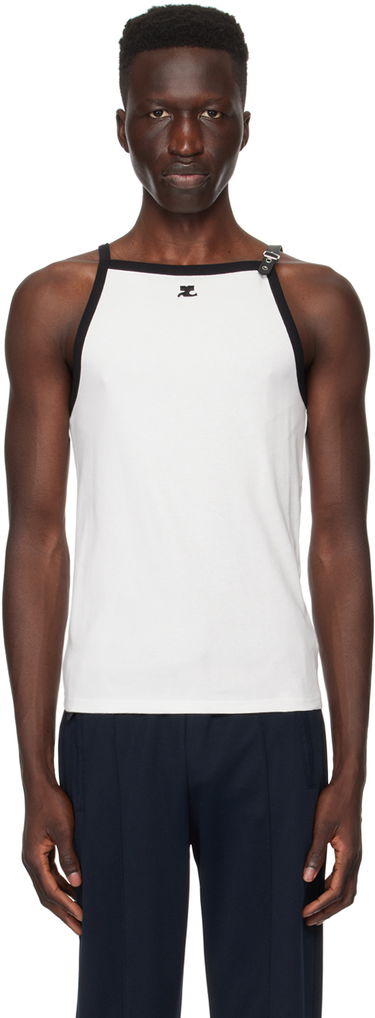 Tielko Courrèges Courrèges Buckle Detail Tank Biela | 124JDE068JS0070, 0