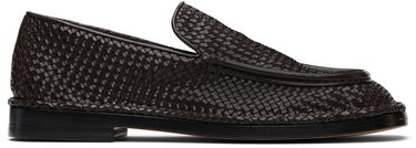 Tenisky a topánky Bottega Veneta Bottega Veneta Square-Toe Woven Loafers Hnedá | 827137V5R702113, 0