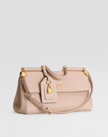 Kabelka Dolce & Gabbana My Sicily Structured Flap Handbag with Padlock Detail Béžová | BB7782B732180095, 3