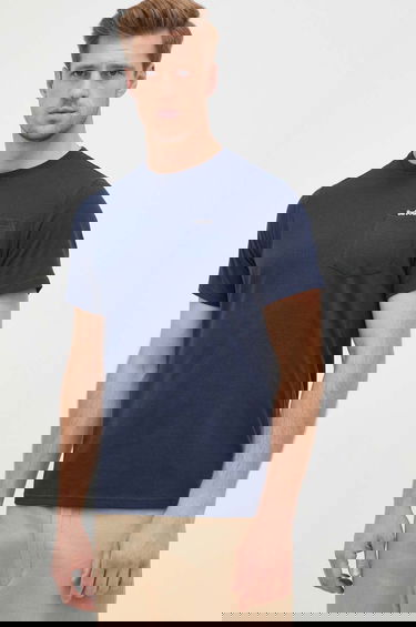 Tričko Barbour Cotton T-Shirt with Pocket Navy | MTS1114, 3