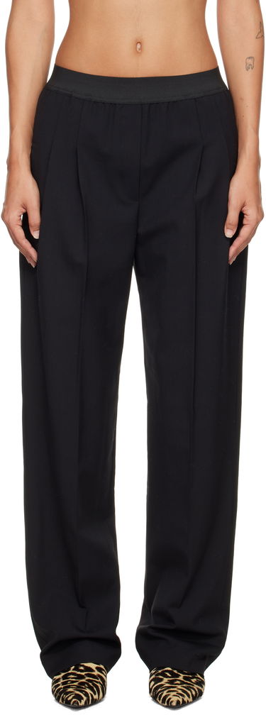 Nohavice Loulou de Saison Loulou de Saison Elasticated Waistline Trousers Čierna | NIRO, 0