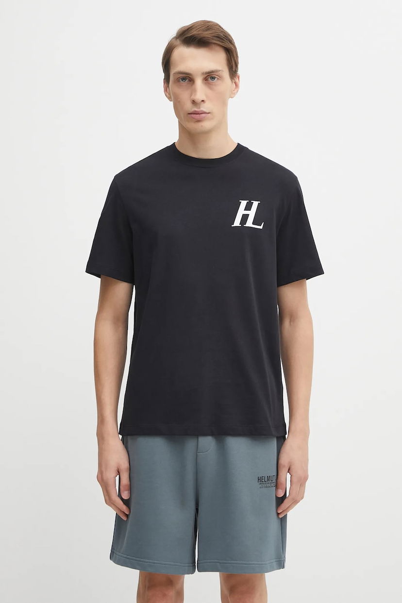 Tričko Helmut Lang Helmut Lang Logo Print T-Shirt Čierna | P04HM507