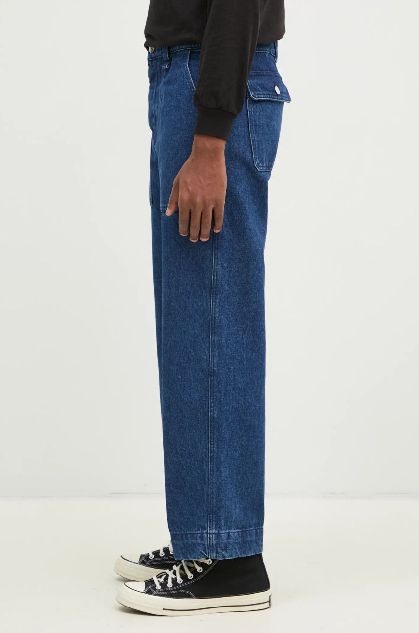Džínsy MAISON KITSUNÉ Workwear Jeans Modrá | NM01108WW5023, 1