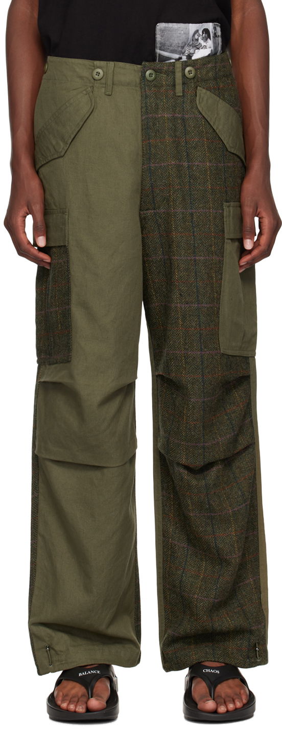 Cargo nohavice Maharishi Paneled Cargo Pants Zelené | 5335, 0