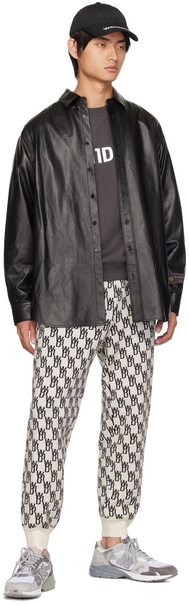 Tepláky We11done Patterned Tapered Lounge Pants Biela | WD-KP9-20-102-U-IV, 3