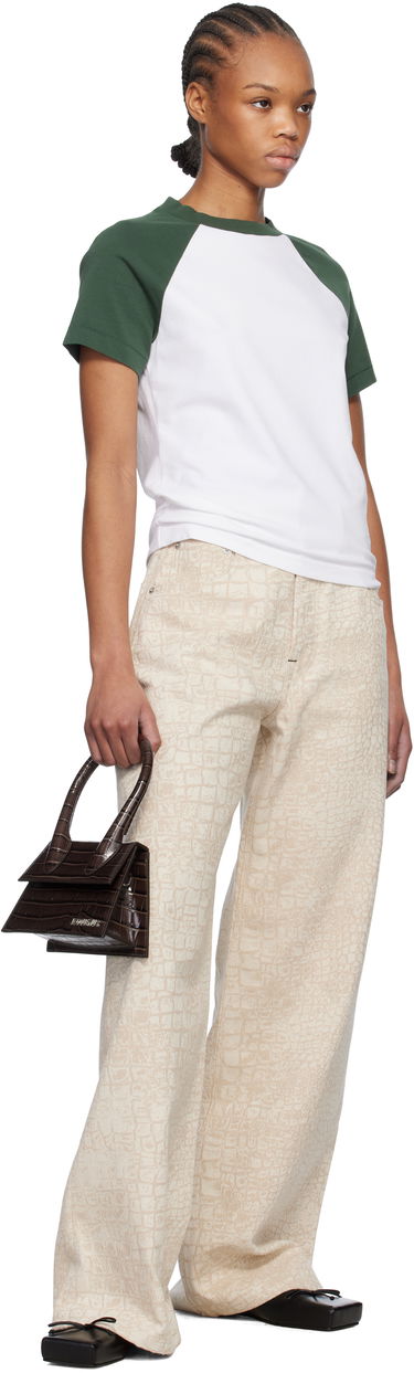 Kabelka Jacquemus Jacquemus 'Le Chiquito Moyen' Crocodile-Embossed Crossbody Bag Hnedá | 25E213BA002-4301, 3