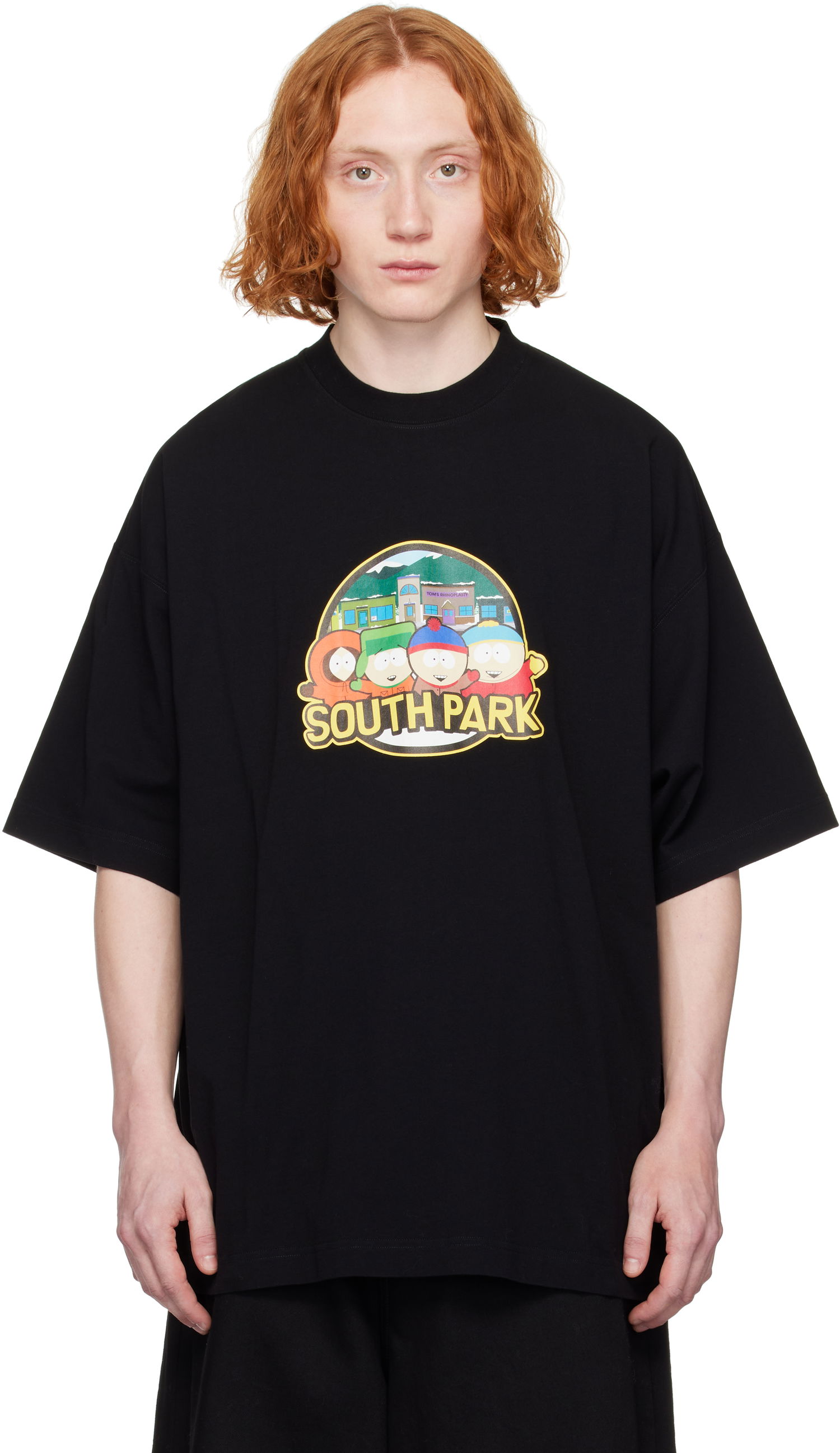 Tričko VETEMENTS Vetements 'South Park' Oversized T-Shirt Čierna | UA66TR610B, 0