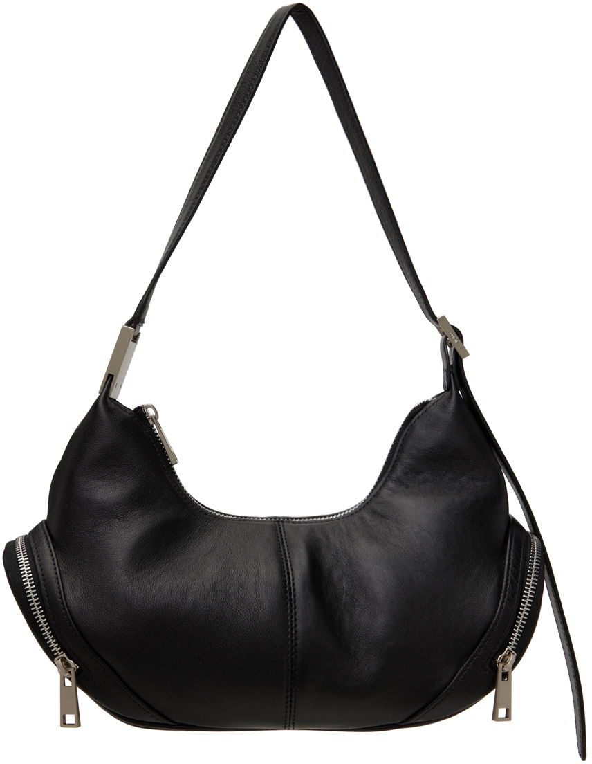 Taška cez rameno OSOI Leather Shoulder Bag With Side Pockets Čierna | 24FWB03013001, 0