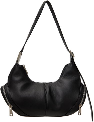 Taška cez rameno OSOI Leather Shoulder Bag With Side Pockets Čierna | 24FWB03013001, 0