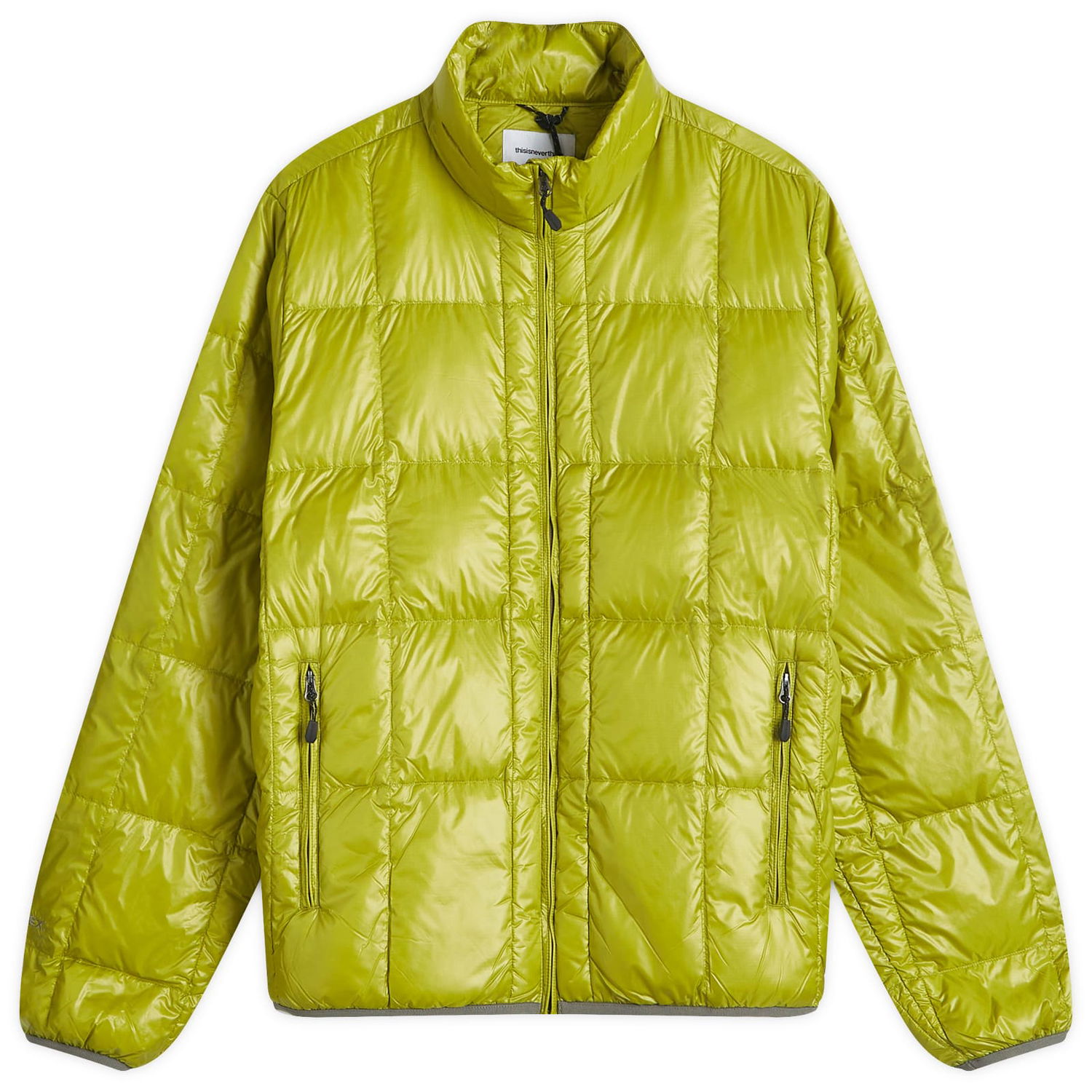 Prešívaná bunda thisisneverthat PERTEX T Down Jacket Olive Yellow Žltá | TN243OOWHS08-OLY, 0
