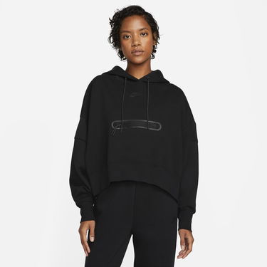 Mikina Nike Sportswear Tech Fleece Over-Oversized Crop Pullover Hoodie Čierna | DR4973-010, 0