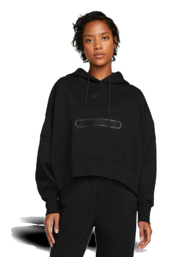 Mikina Nike Sportswear Tech Fleece Over-Oversized Crop Pullover Hoodie Čierna | DR4973-010