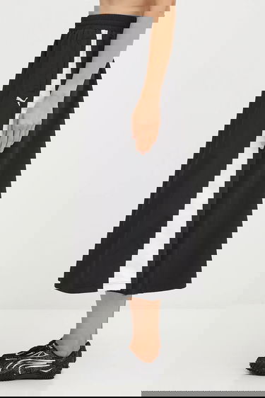 Sukňa Puma Midi A-line Skirt with Elastic Waist and Side Stripe Čierna | 633438, 0