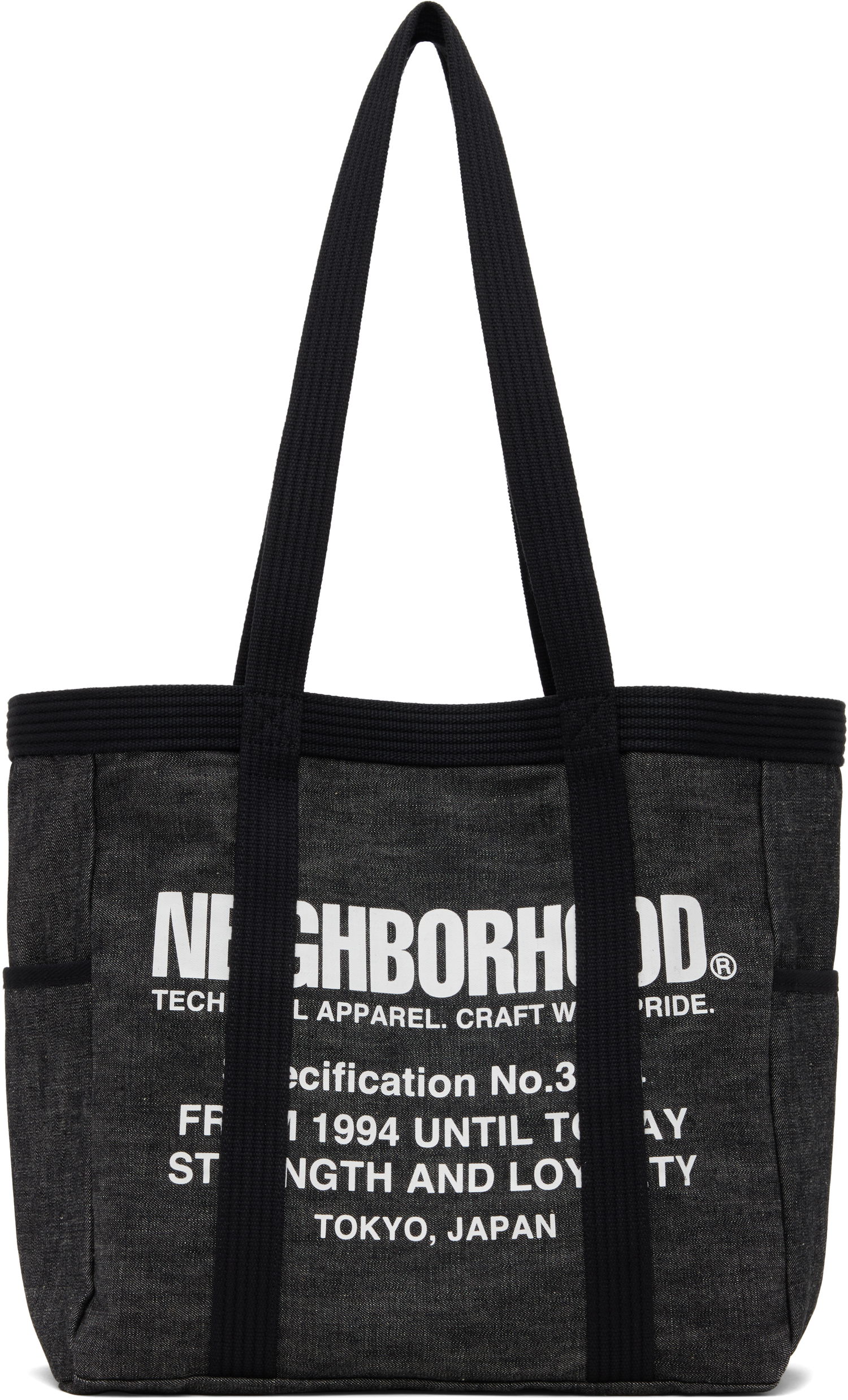 Tote bag Neighborhood Denim Tote Čierna | 252TQNH-CG03, 0