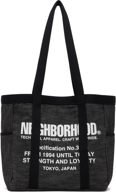 Tote bag Neighborhood Denim Tote Čierna | 252TQNH-CG03, 0