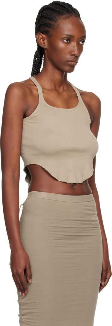Tielko Rick Owens DRKSHDW Concordians Basic Rib Tank Top Hnedá | DS02E7100 RN, 4