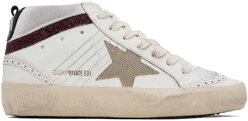 Golden Goose SSENSE Exclusive White Mid Star Sneakers