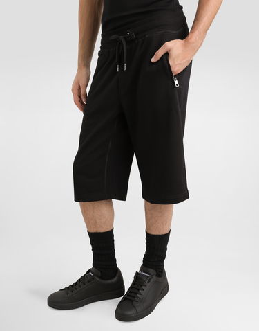 Šortky Dolce & Gabbana Dolce & Gabbana Jersey Jogging Shorts With Logo Tag Čierna | GVB7HTG7F2GN0000, 3