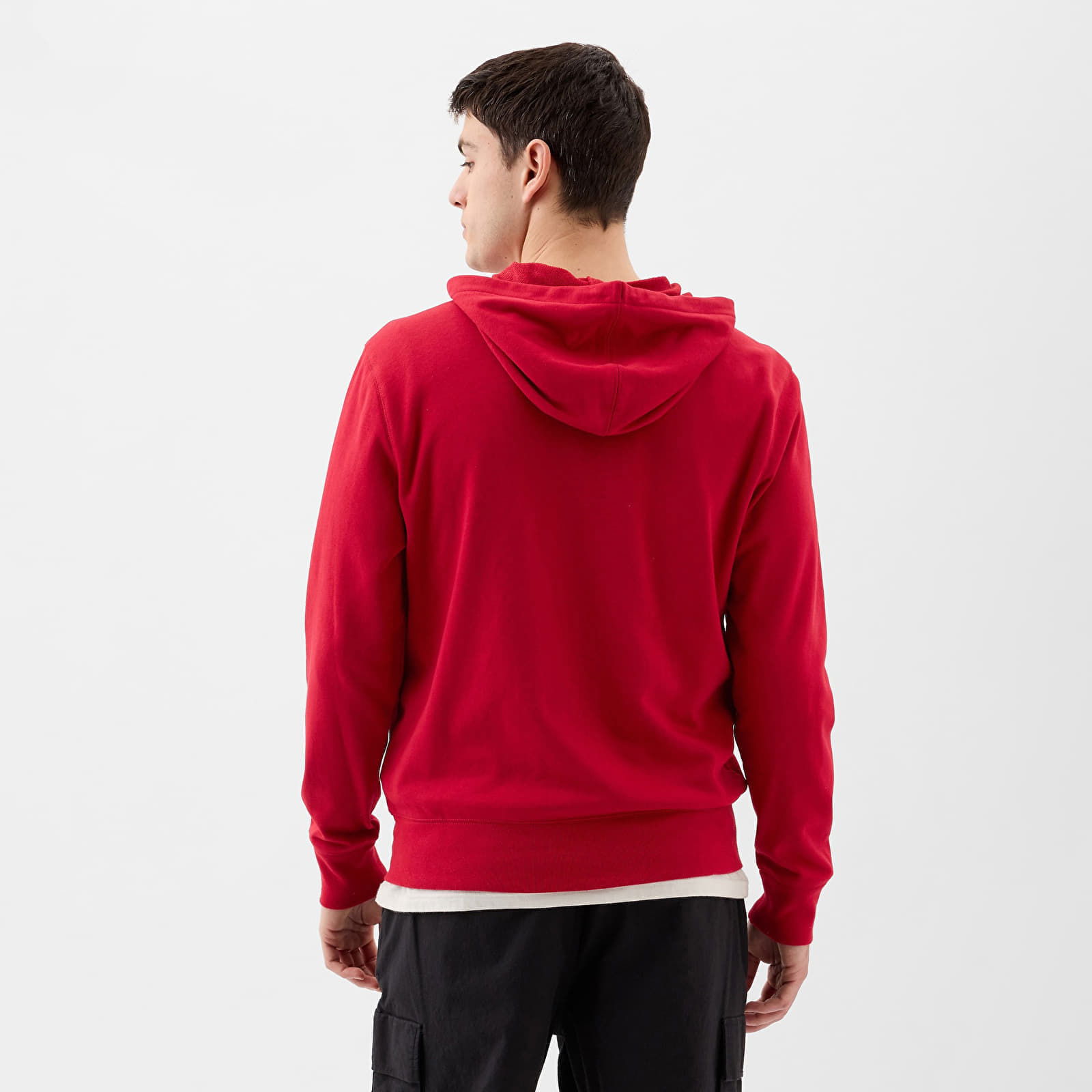 French Terry Fullzip Logo Hoodie Lasalle Red